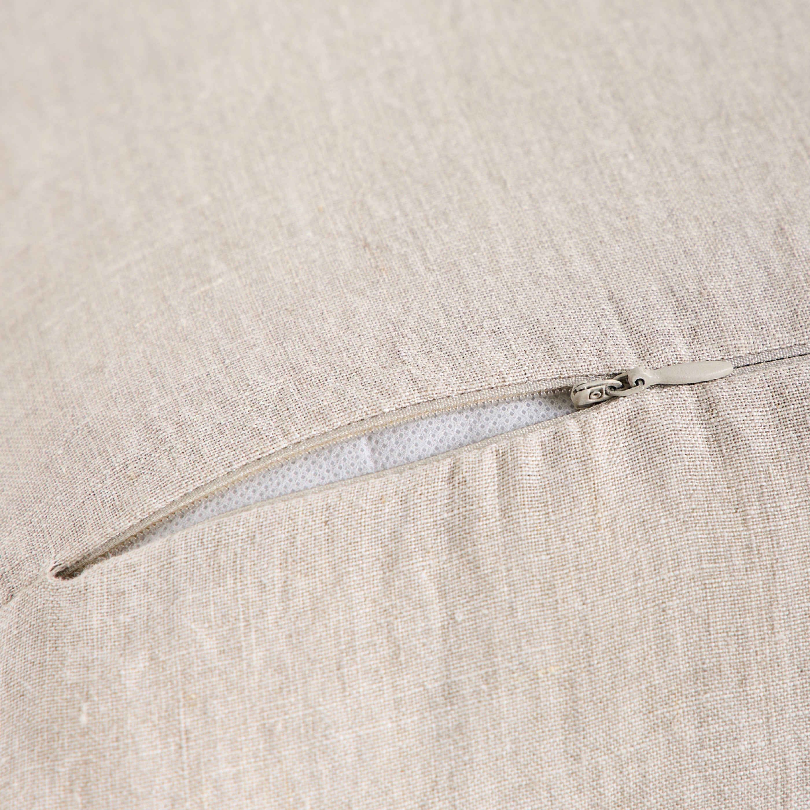 Coussin Brunelle - 100% Lin Lavé - Naturel