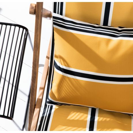 Housse De Coussin Layar - Safran - 2 Tailles