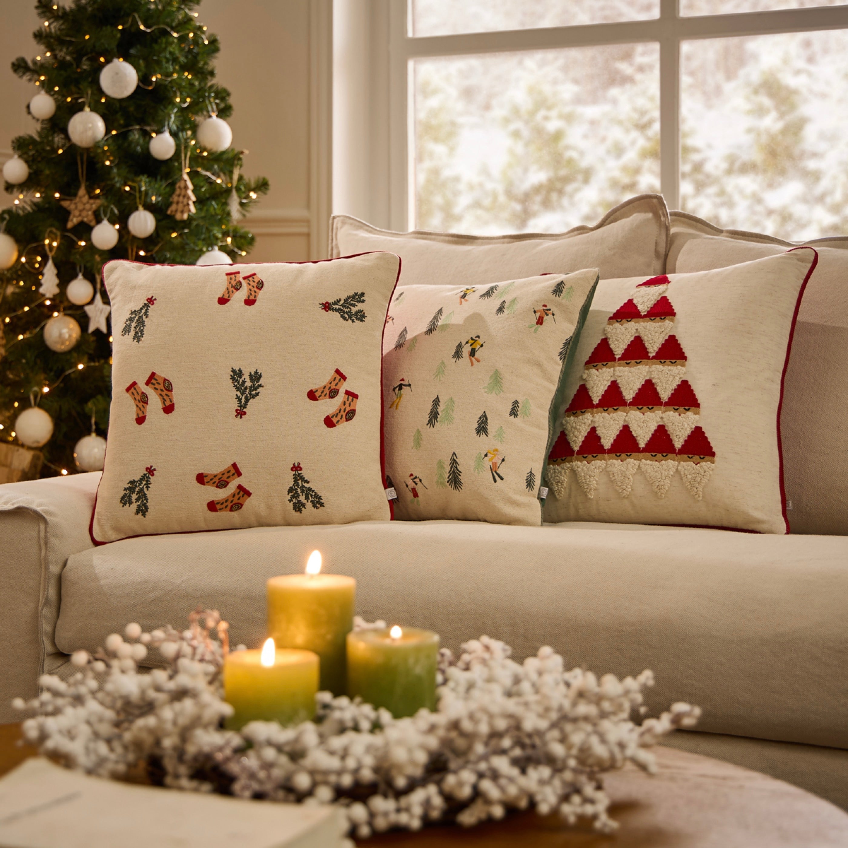 Coussin Santa - Rouge