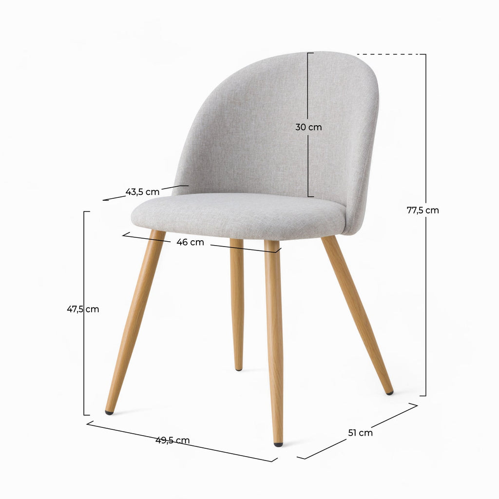 cozy 2 chaise taupe chine