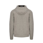 CP Company - Sweat À Capuche Diagonal Fleece Lens – Gris Chiné
