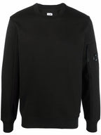 CP Company - Sweatshirt Col Rond Diagonal Raised Fleece – Noir