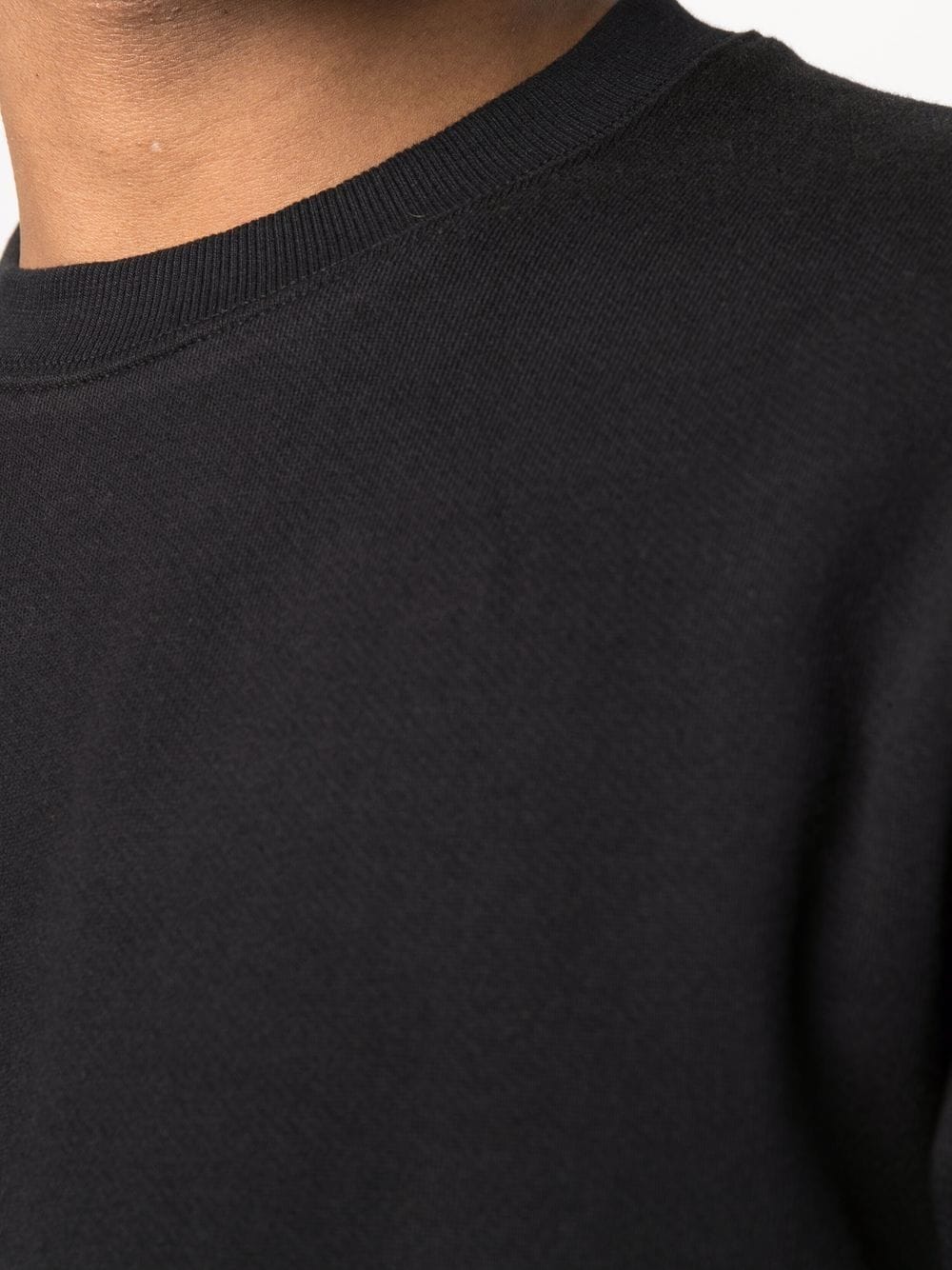 CP Company - Sweatshirt Col Rond Diagonal Raised Fleece – Noir