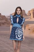 Robe Crystal - Blue Palm Tree