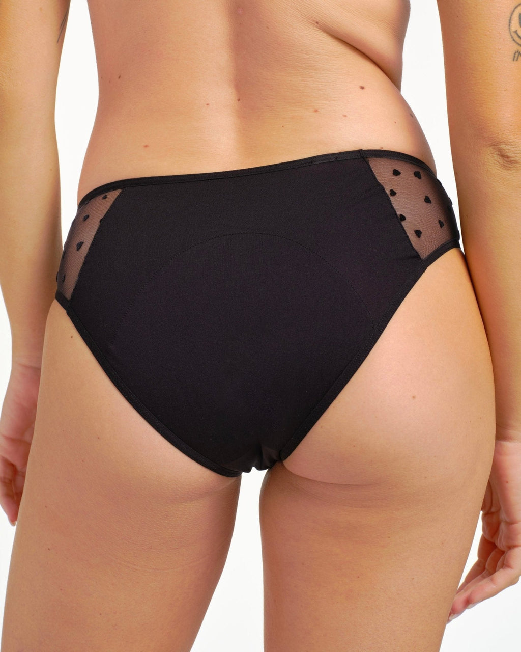 Culotte Menstruelle Tulle Cœur