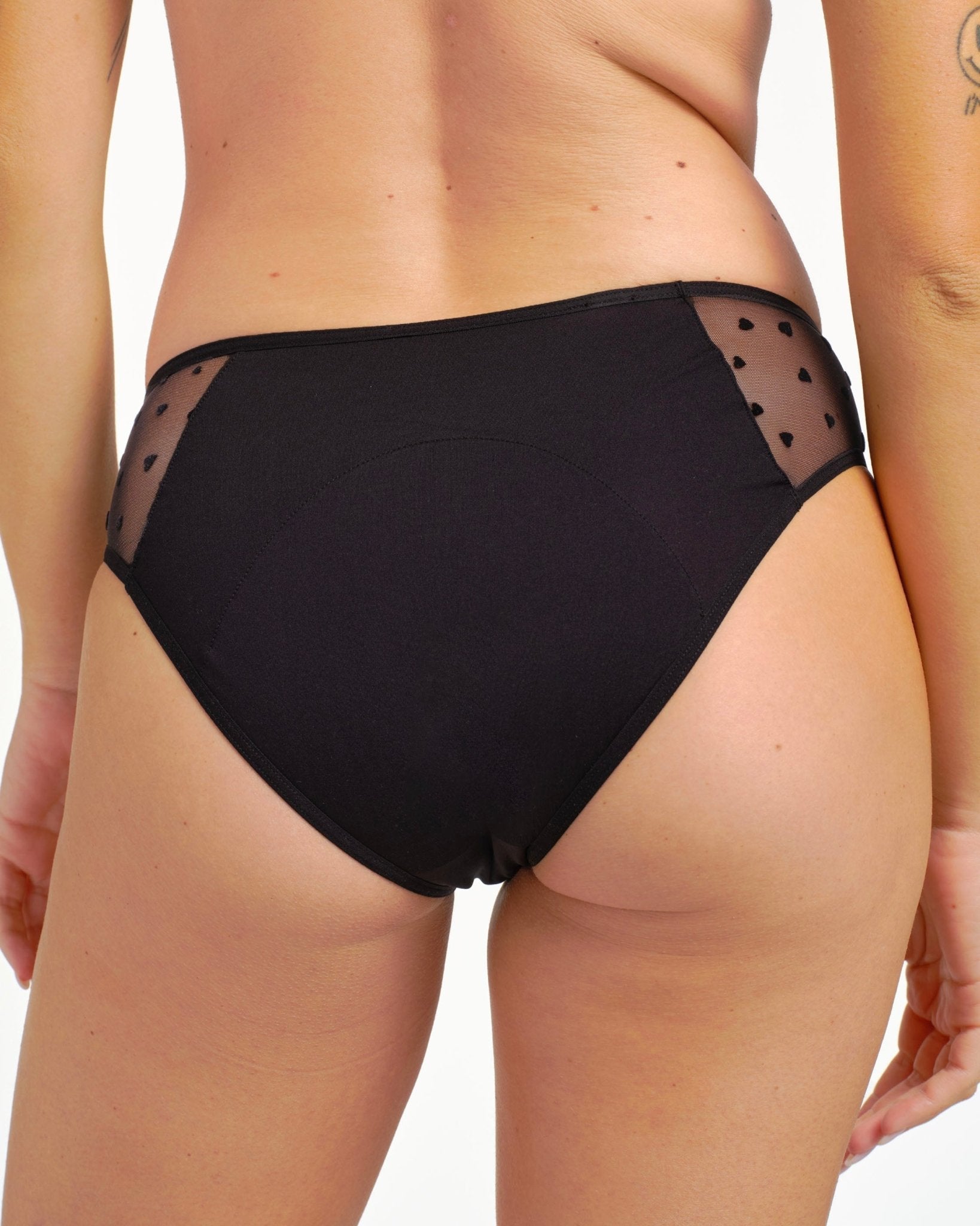 Culotte Menstruelle Tulle Cœur