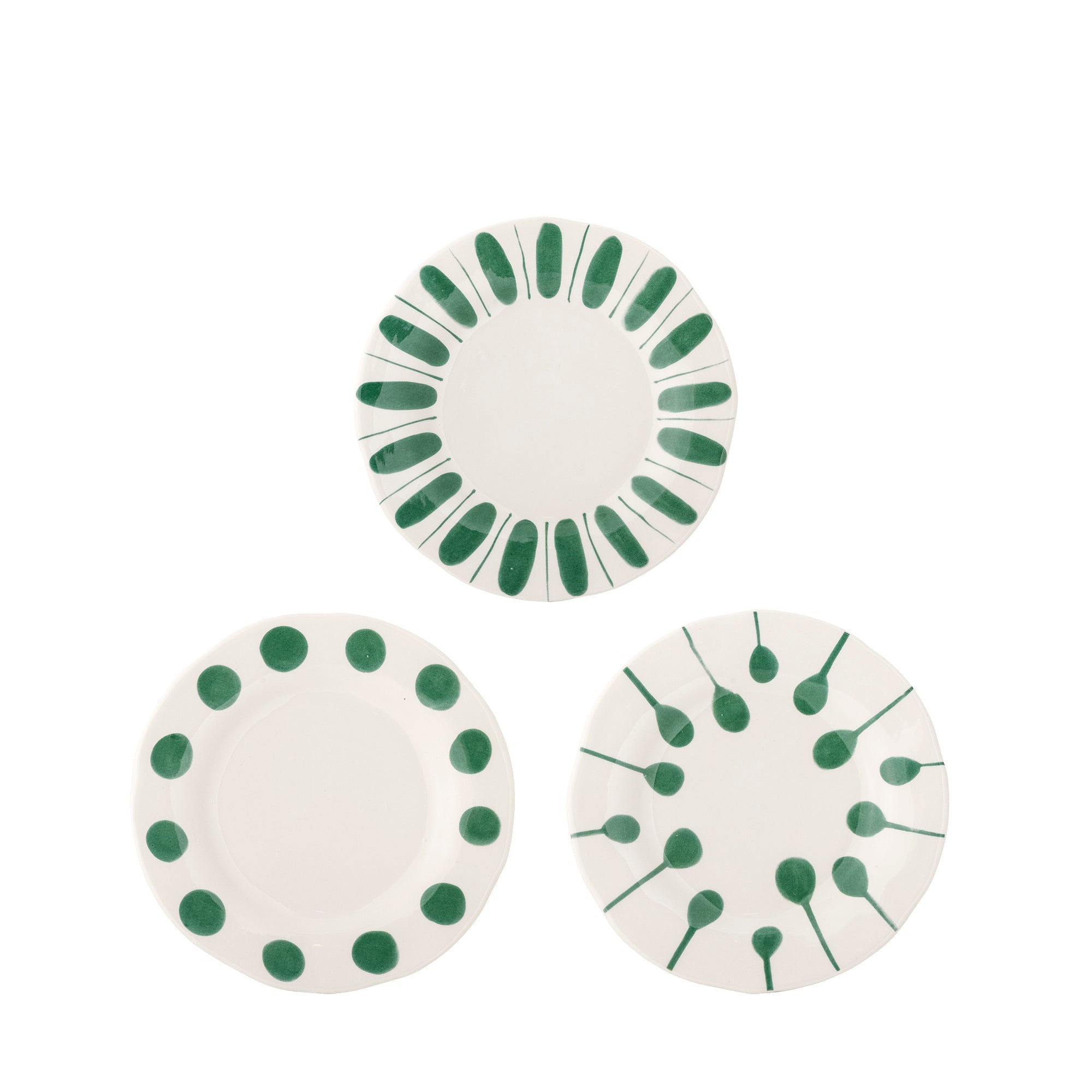 Linora - Assiette - Vert - Grès