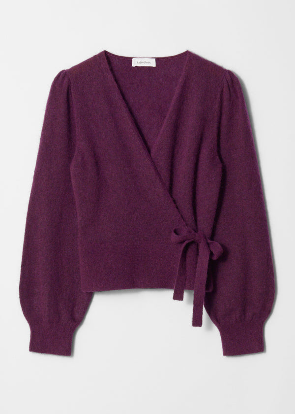 Gilet Cache-Cœur Giselle - Violet