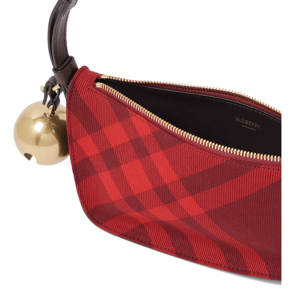 Burberry Check Mini Shield Bag - Red - Femme