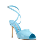 Sandales Manolo Blahnik Hourani 105 - Blue - Femme