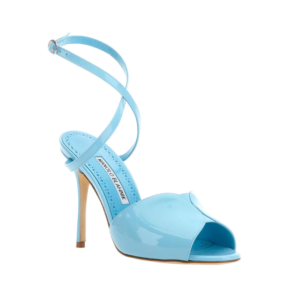 Manolo Blahnik Hourani 105 Sandals - Blue - Femme