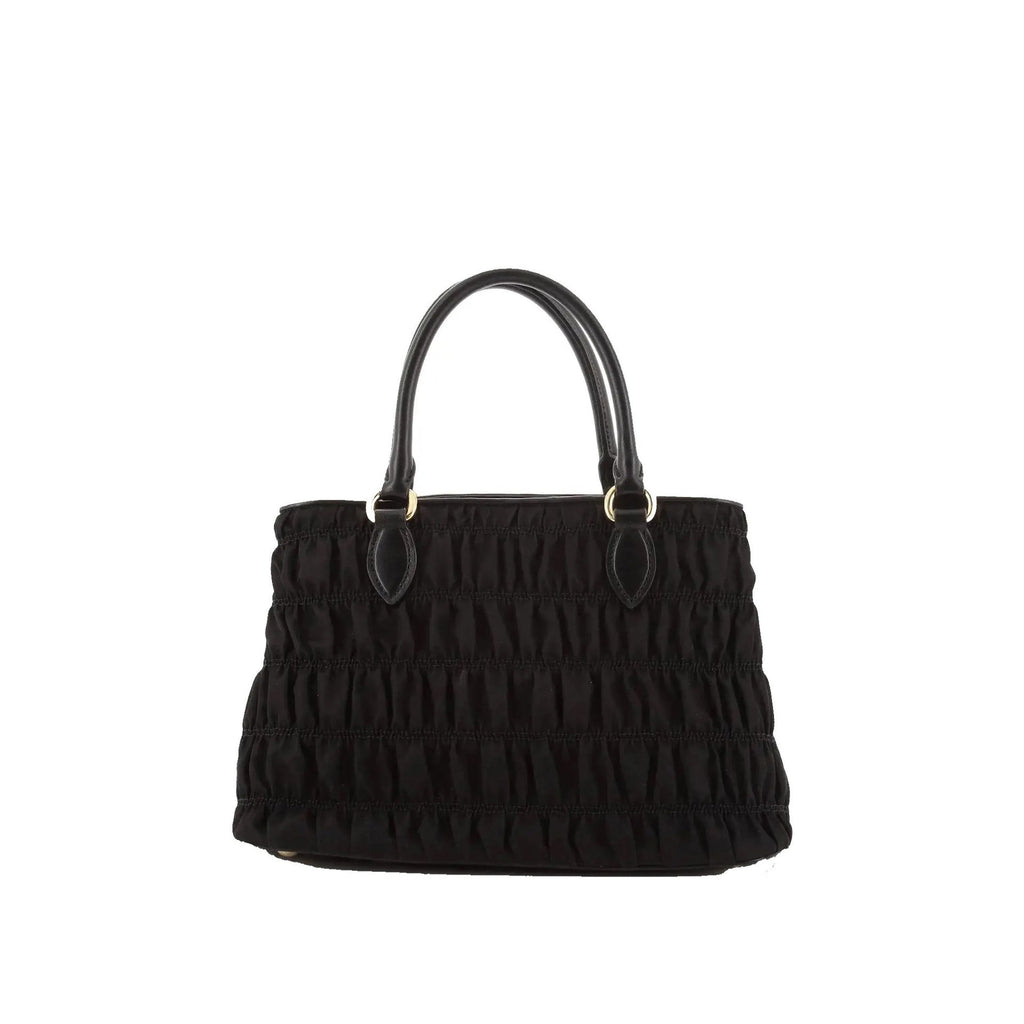 Prada - Sac À Main Gaufre Nylon - Femme - Black