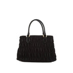 Prada - Sac À Main Gaufre Nylon - Femme - Black