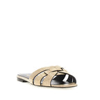 Sandales Saint Laurent Tribute Eel Leather - Beige - Femme