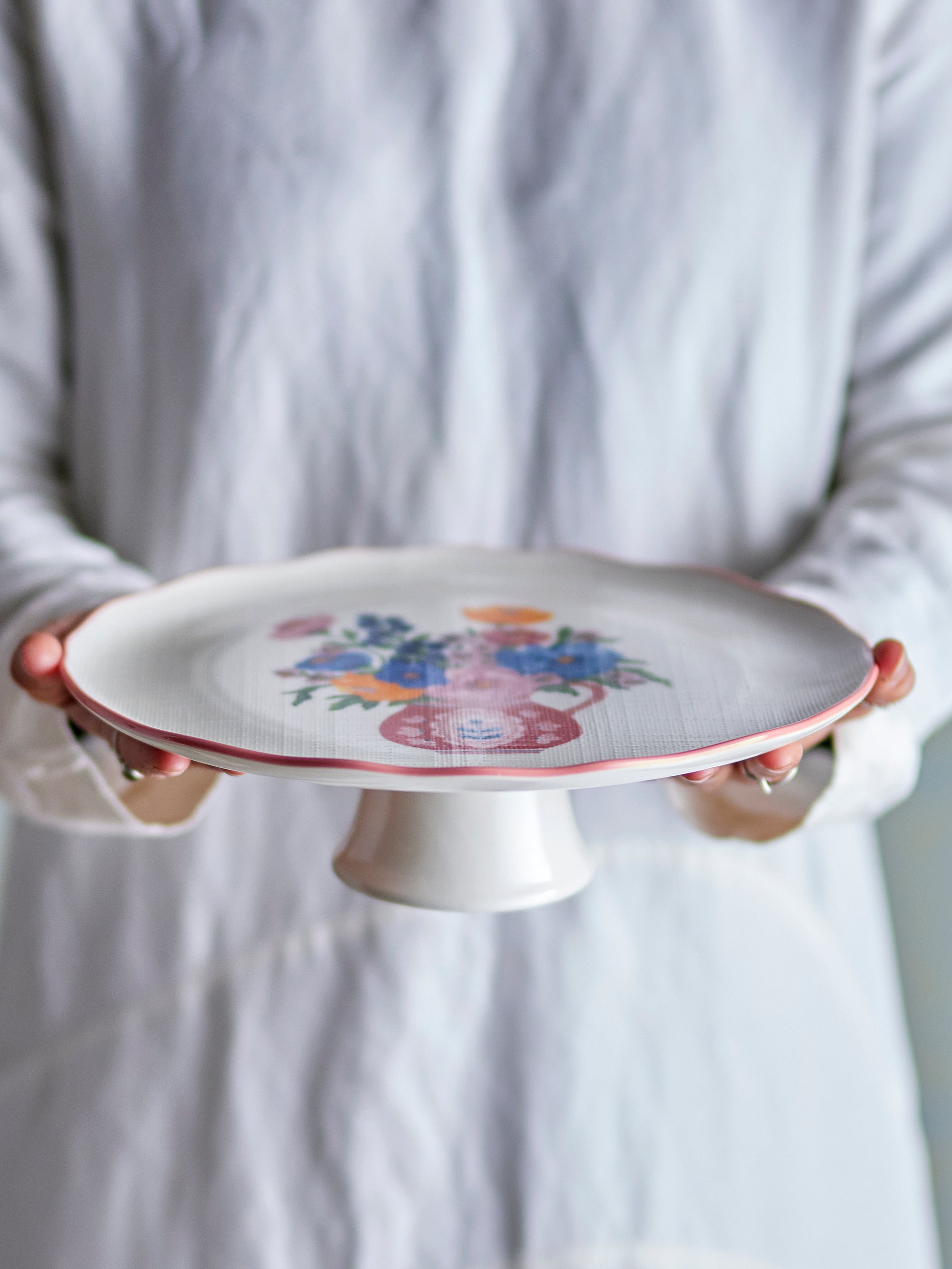 Dorothy - Plat À Gâteau - Multicolore - Grès