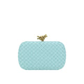 Bottega Veneta Knot Padded Intreccio Clutch - Green - Femme