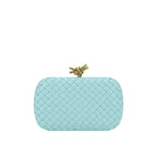 Bottega Veneta Knot Padded Intreccio Clutch - Green - Femme