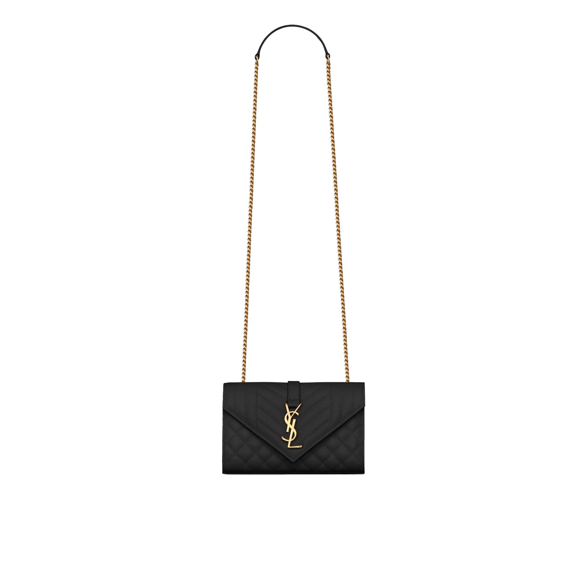 Saint Laurent - Sac Envelope Small - Femme - Black