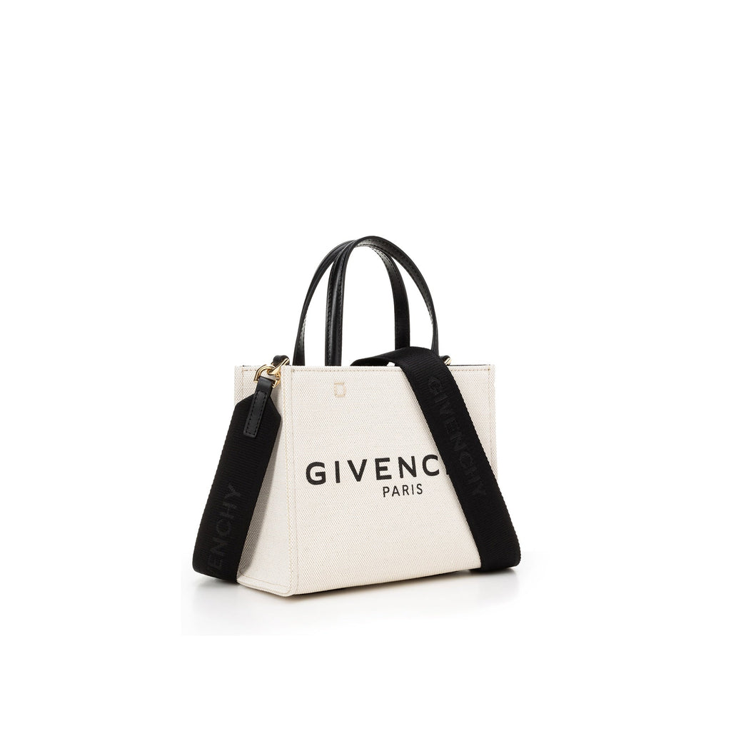 Givenchy G Mini Canvas Tote Bag - Beige - Femme