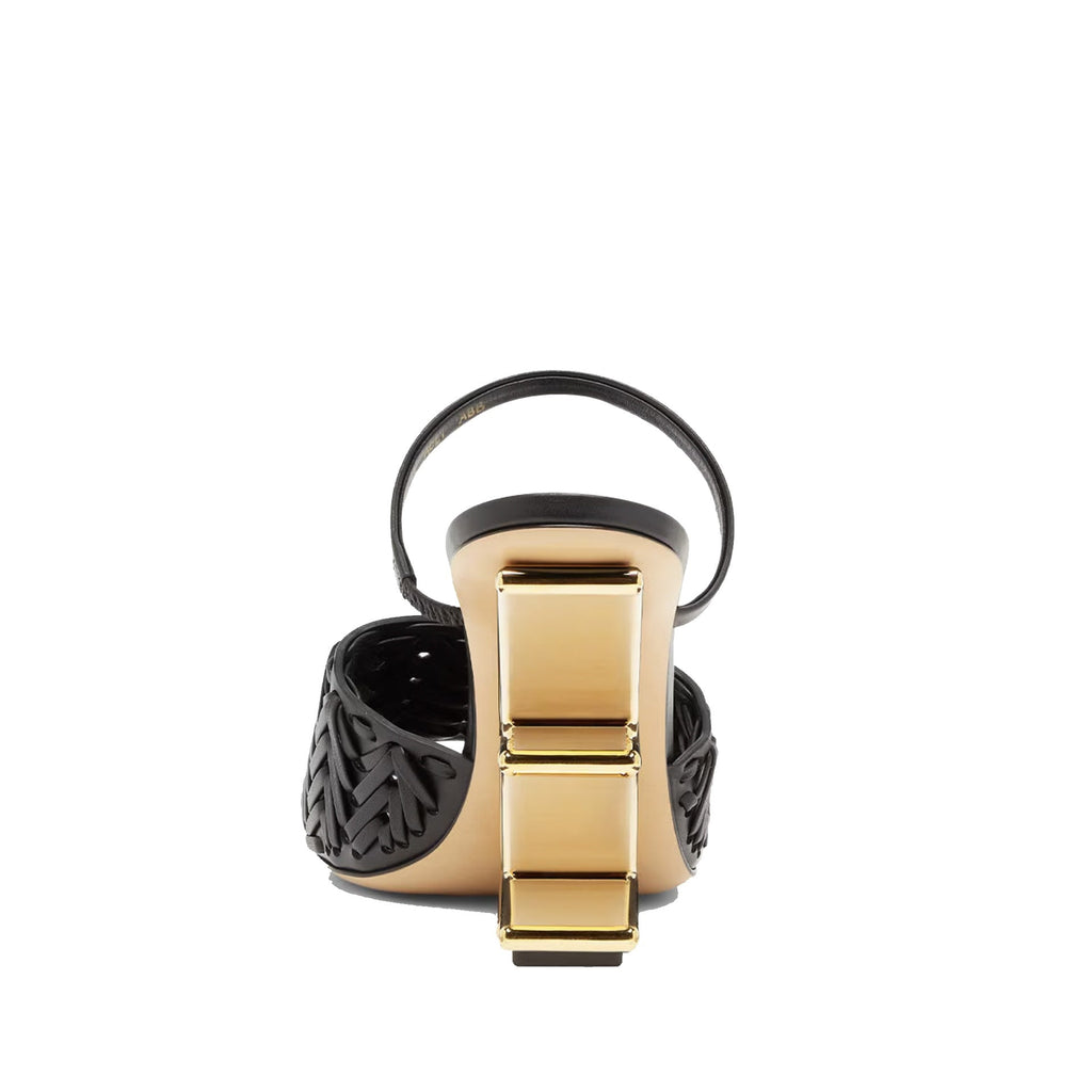 Fendi First Heel Sandals - Black - Femme