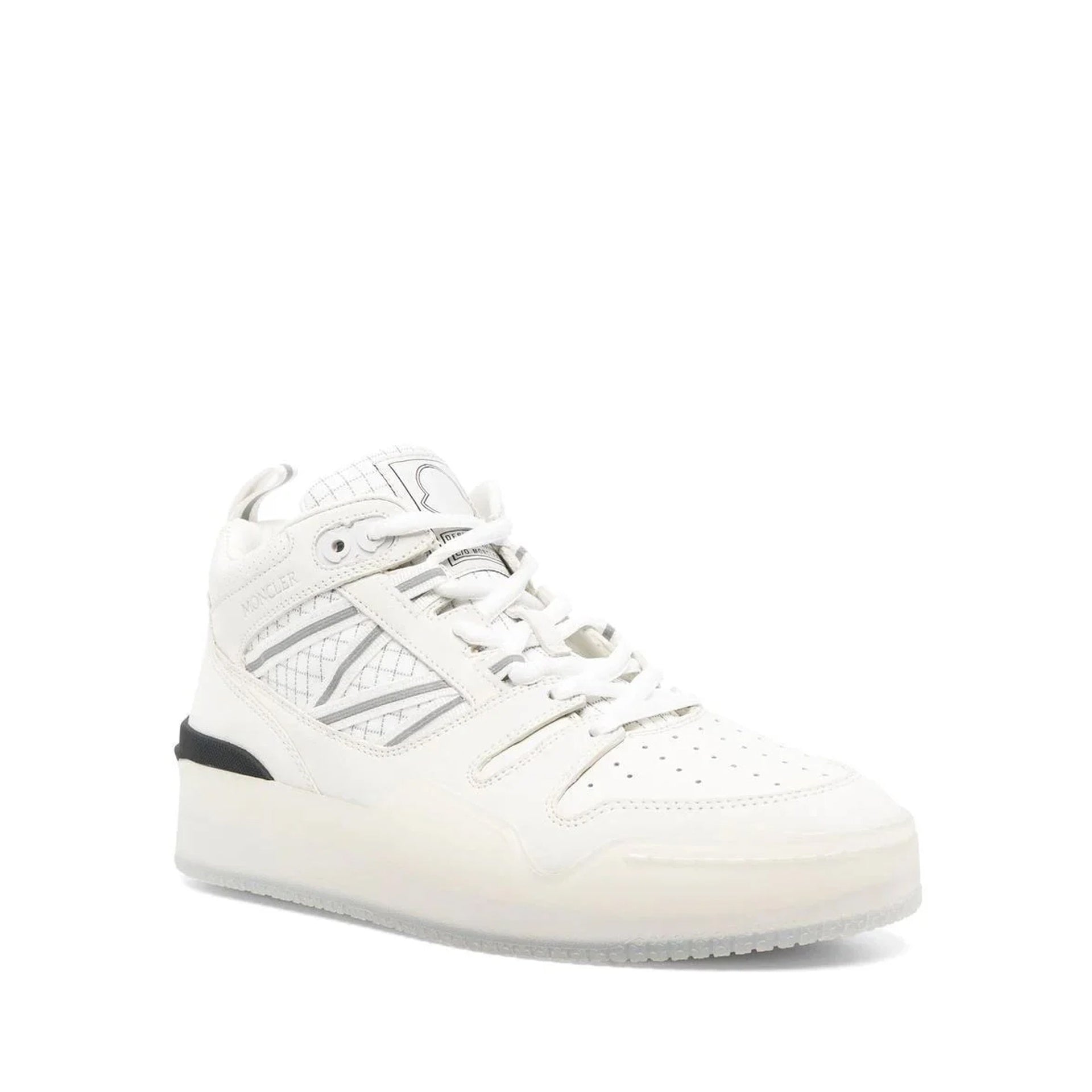 Baskets Moncler Pivot Leather - White - Femme