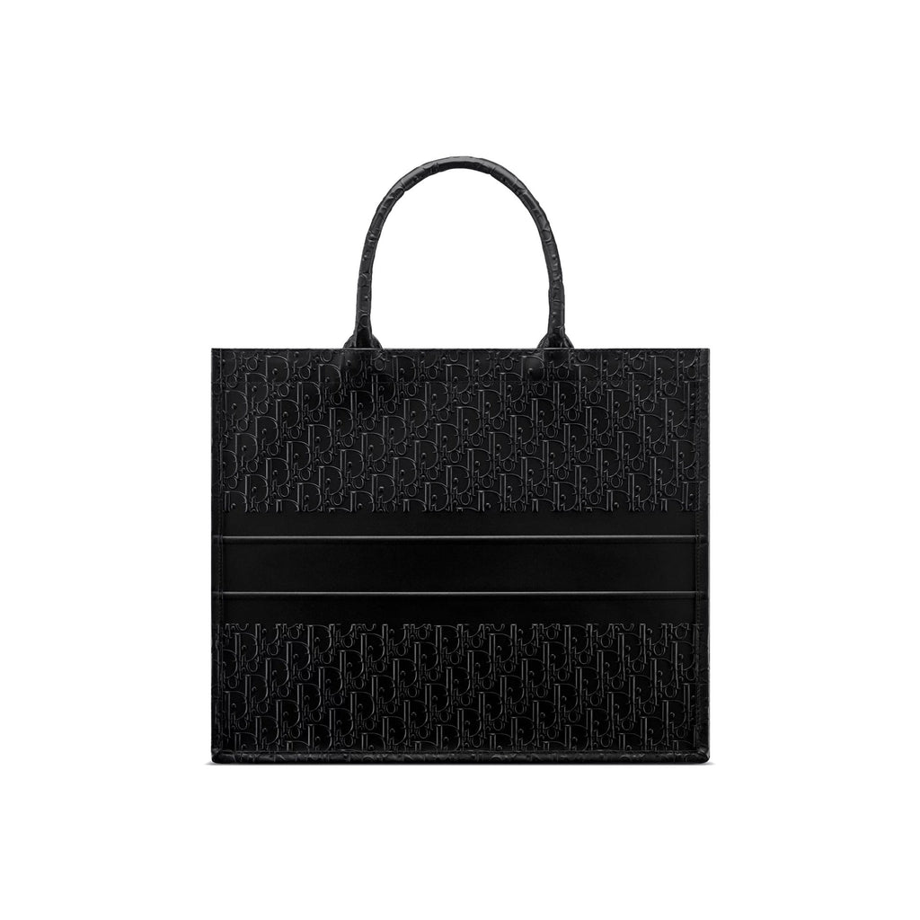Dior - Cabas Oblique Leather - Femme - Black