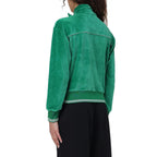 Sweatshirt Zipped - Green - Femme