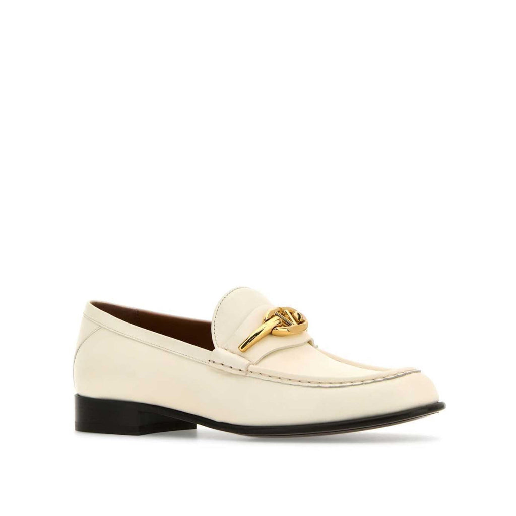 Mocassins Valentino Garavani Vlogo The Blond Edition Leather - Cream - Femme