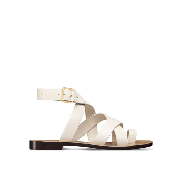 Sandales Dior Sun Leather - White - Femme
