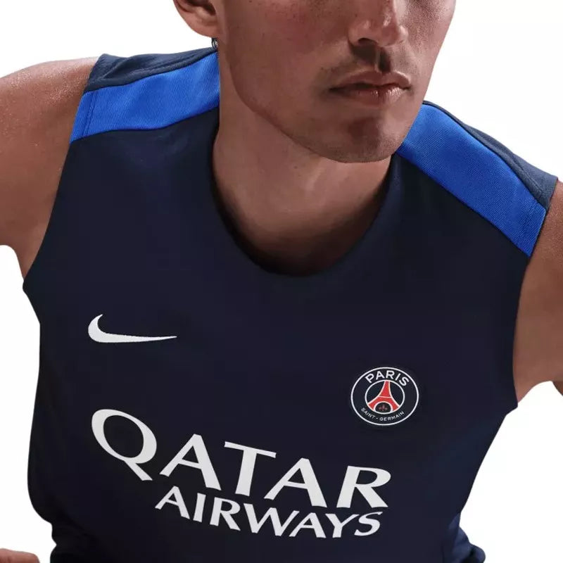 Débardeur Nike Psg Strike - Bleu Marine, Blanc.