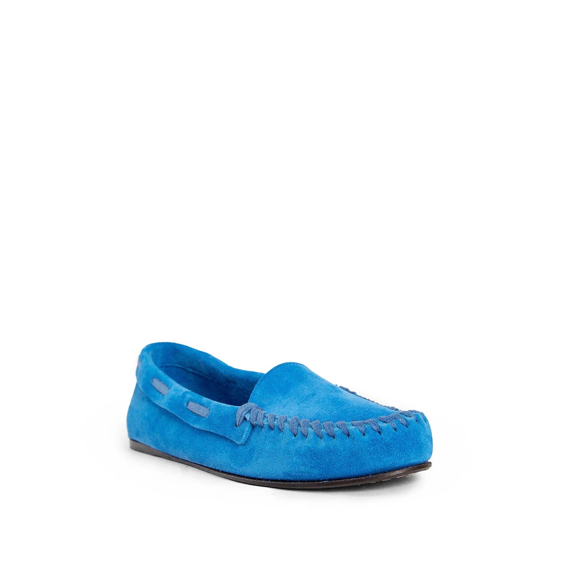 Mocassins The Row Mabel Leather - Blue - Femme