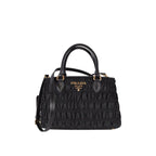 Prada - Sac À Main Gaufre Nylon - Femme - Black