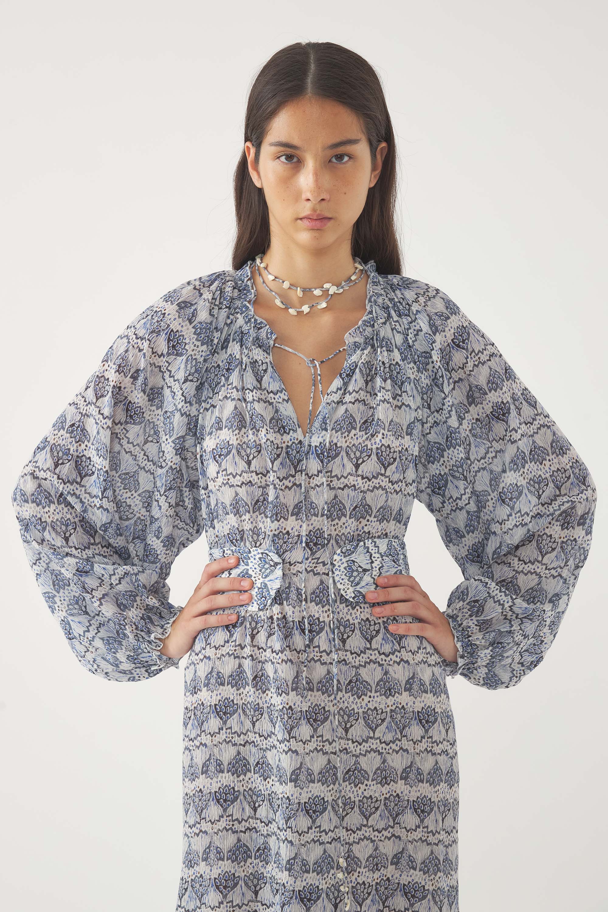 Robe Dalia - Bleu