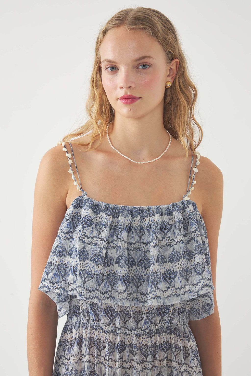 Robe Longue Dalia - Bleu