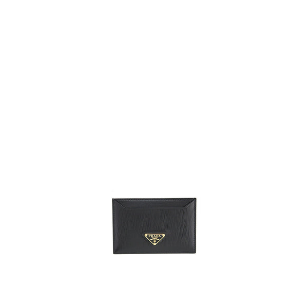 Prada - Leather Cad Holder - Black