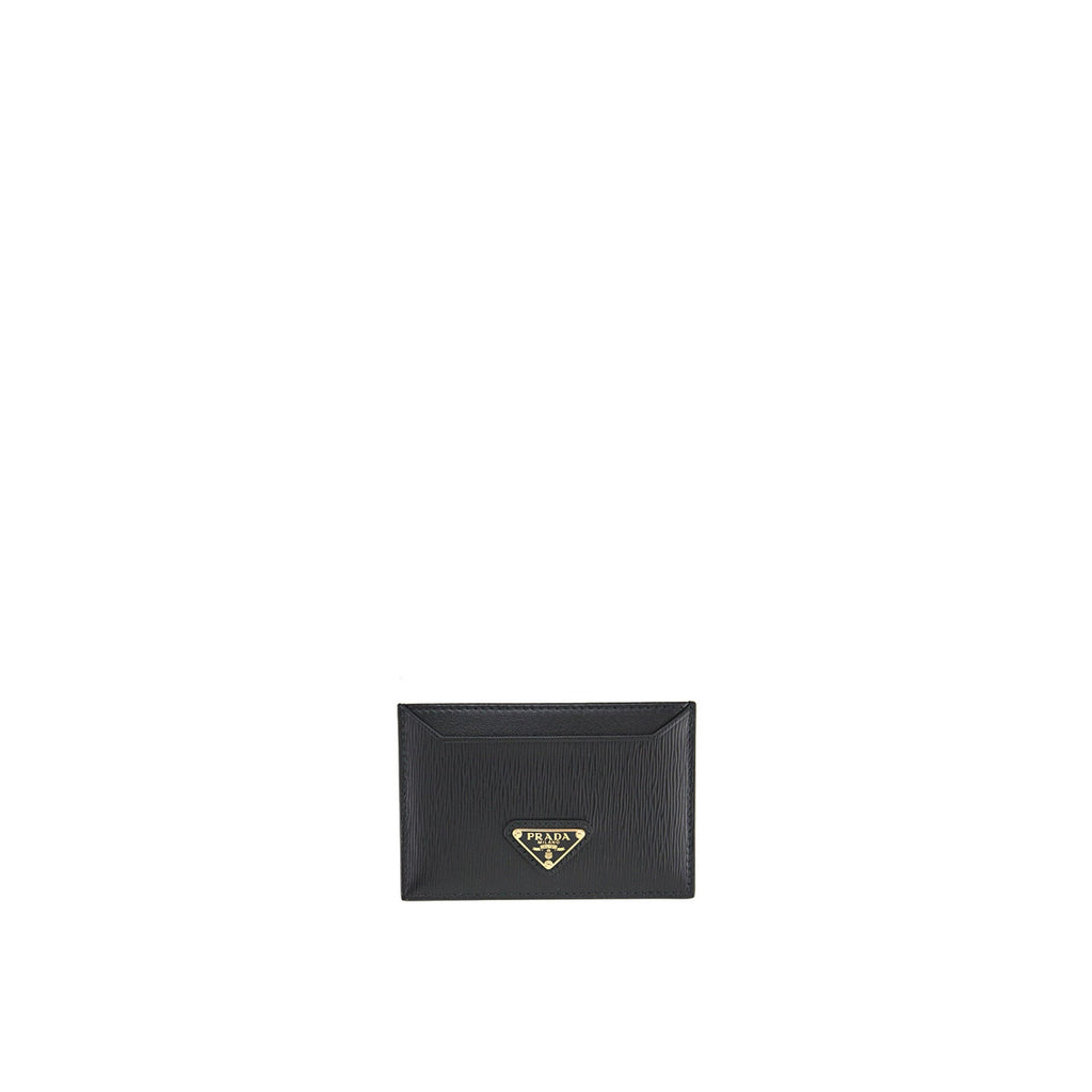 Prada - Porte-Carte Leather - Femme - Black