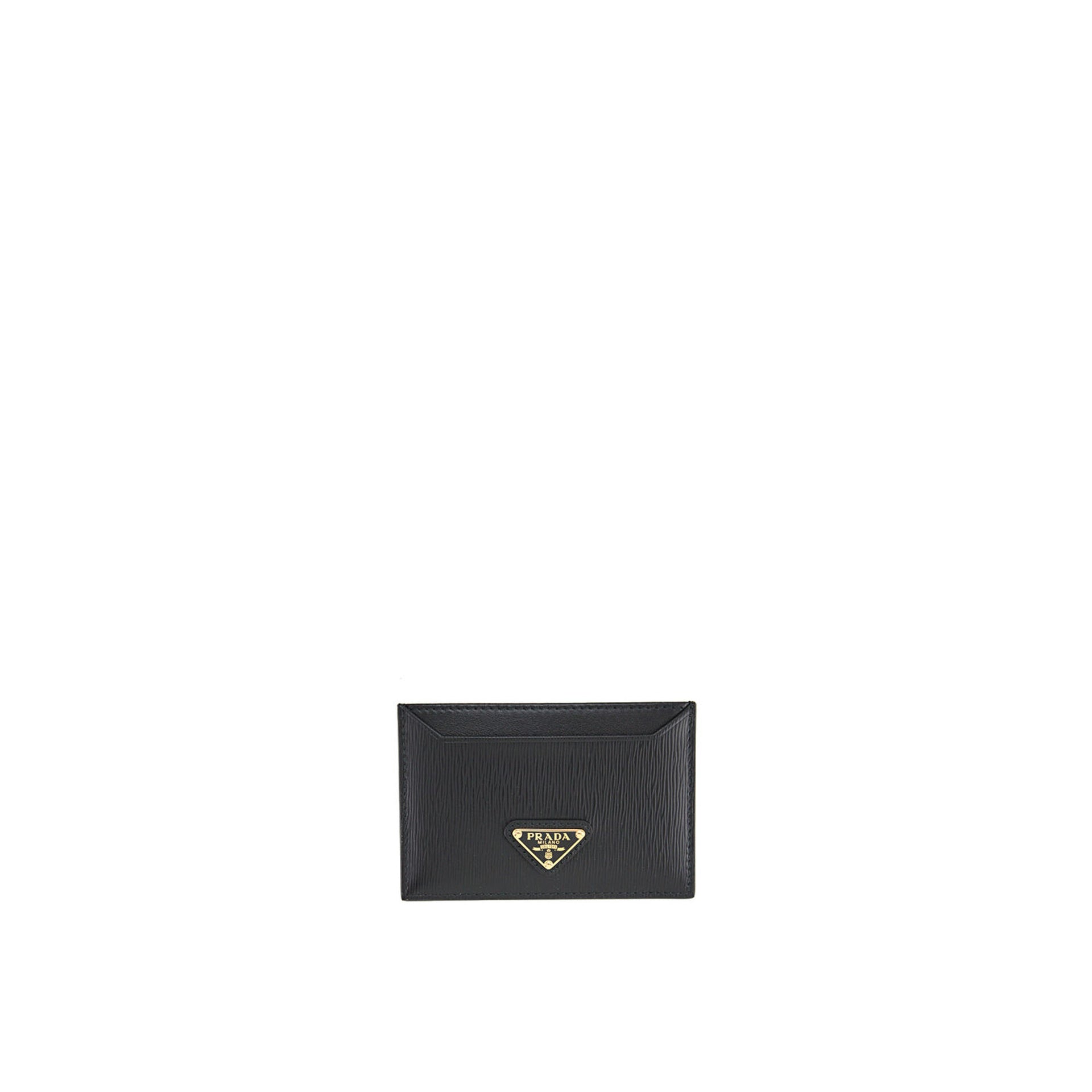 Prada - Porte-Carte Leather - Femme - Black