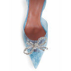 Escarpins - Amina Muaddi 95Mm Rosie Glass - Blue