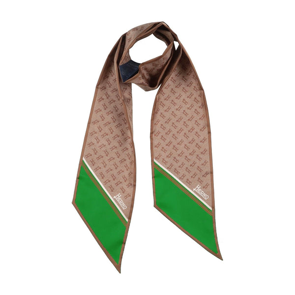 Herno - Foulard En Soie - Femme - Brown