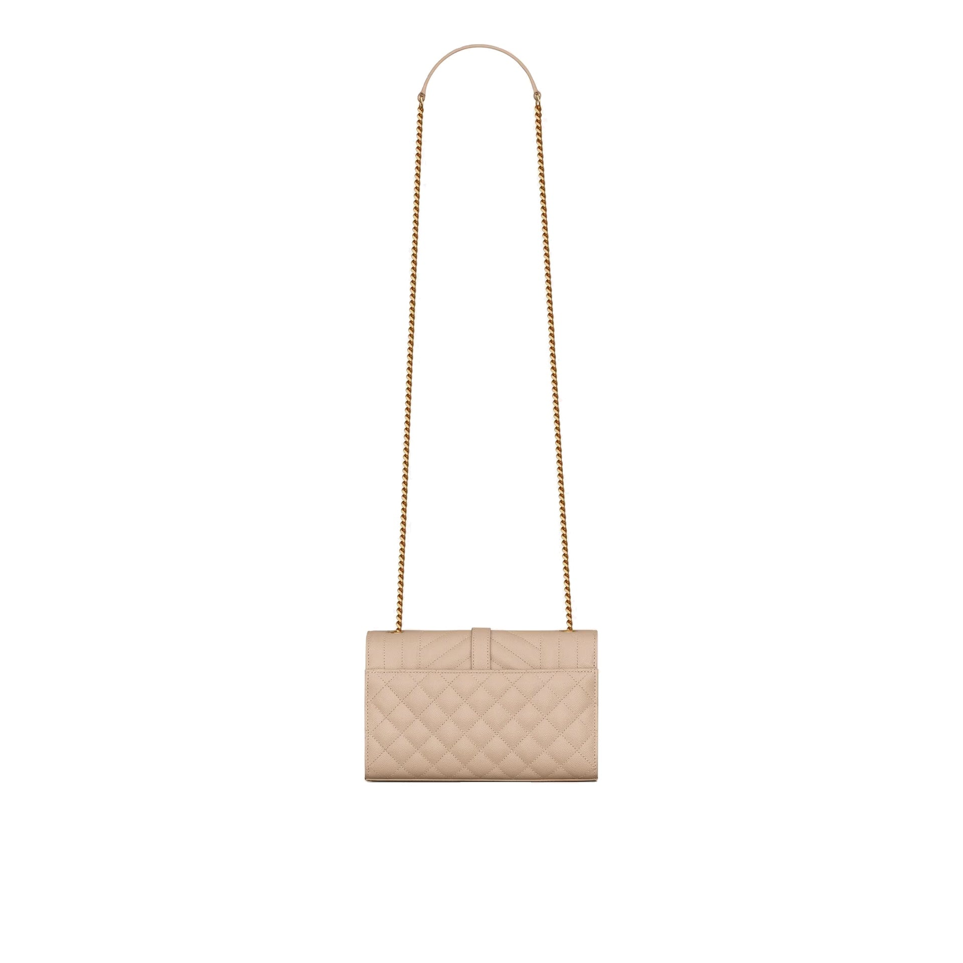 Saint Laurent - Sac Envelope Small - Femme - Beige