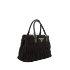 Prada - Sac À Main Gaufre Nylon - Femme - Black