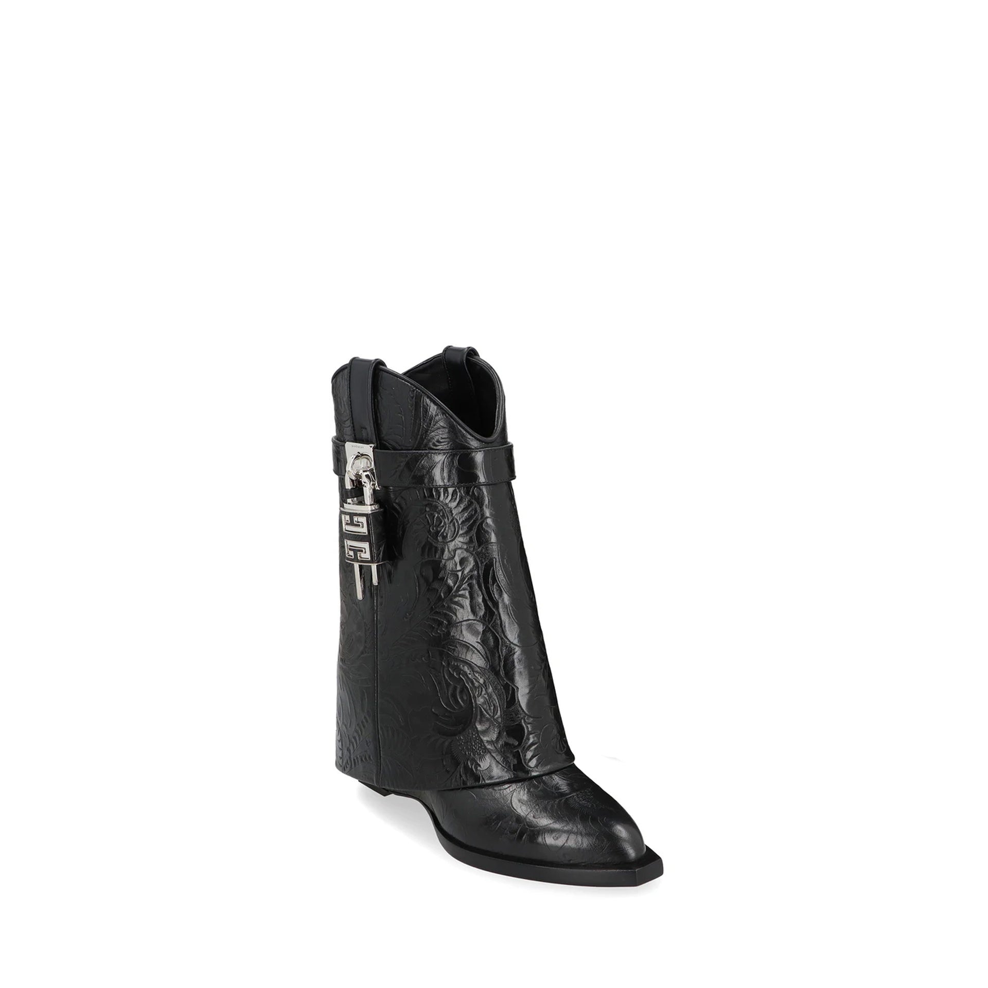 Bottes - Givenchy Lock Cowboy  - Black