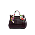 Dolce & Gabbana Sicily Dauphine Handbag - Bordeaux - Femme