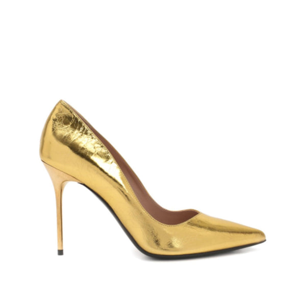 Escarpins Balmain Leather - Gold - Femme