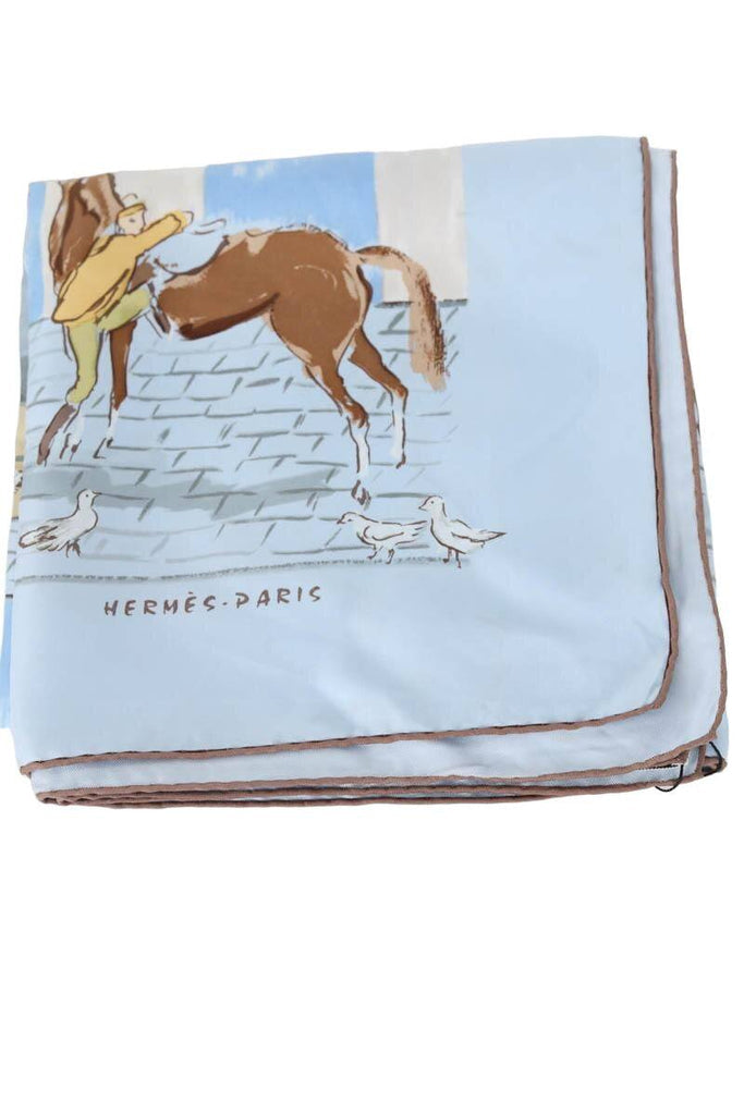 Foulard Hermès  Bleu
