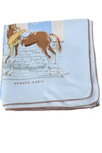 Foulard Hermès  Bleu
