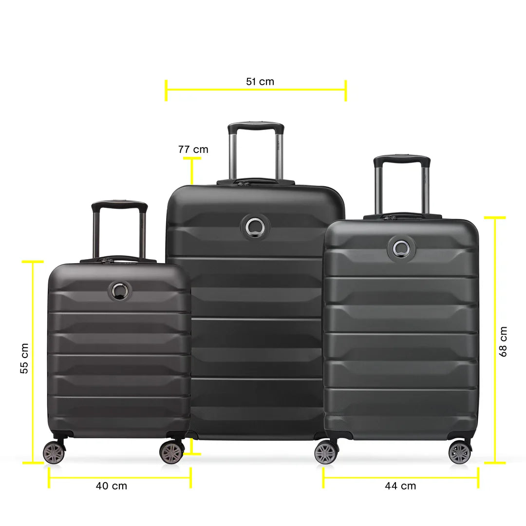 Set De 3 Valises Air Armour - Noir