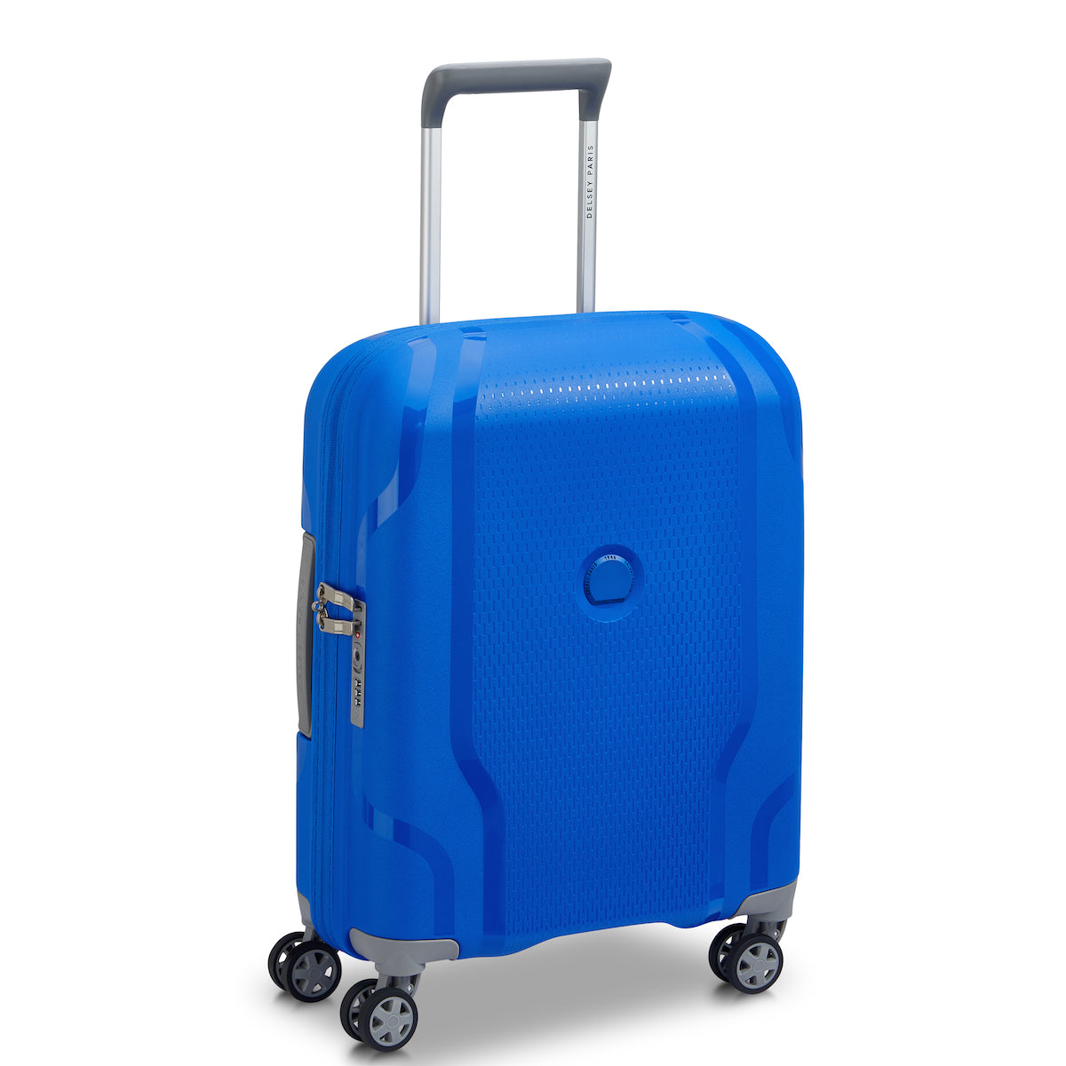 Valise Cabine - Clavel - S Slim (55cm) - Matière Recyclée - Bleu Electrique