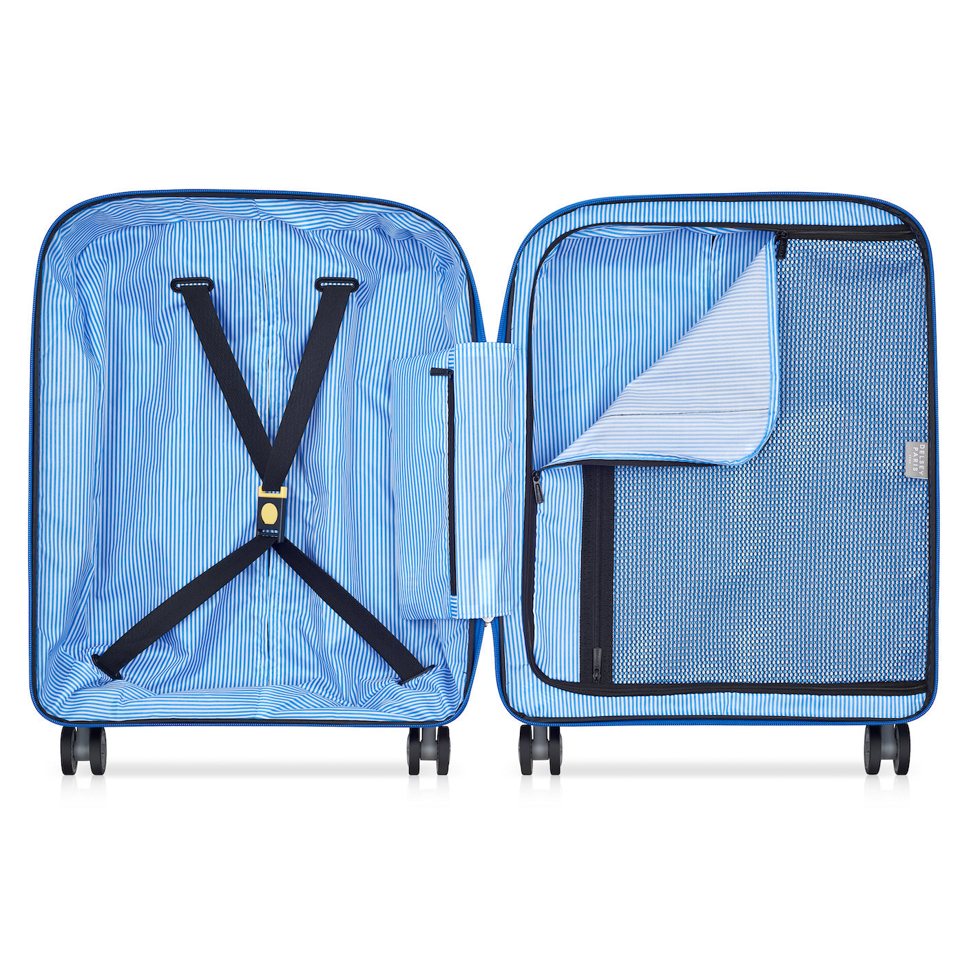Valise Cabine - Clavel - S Slim (55cm) - Matière Recyclée - Bleu Electrique