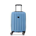 Valise Trolley Cabine Extensible 4 Doubles Roues 55 Cm - Bleu